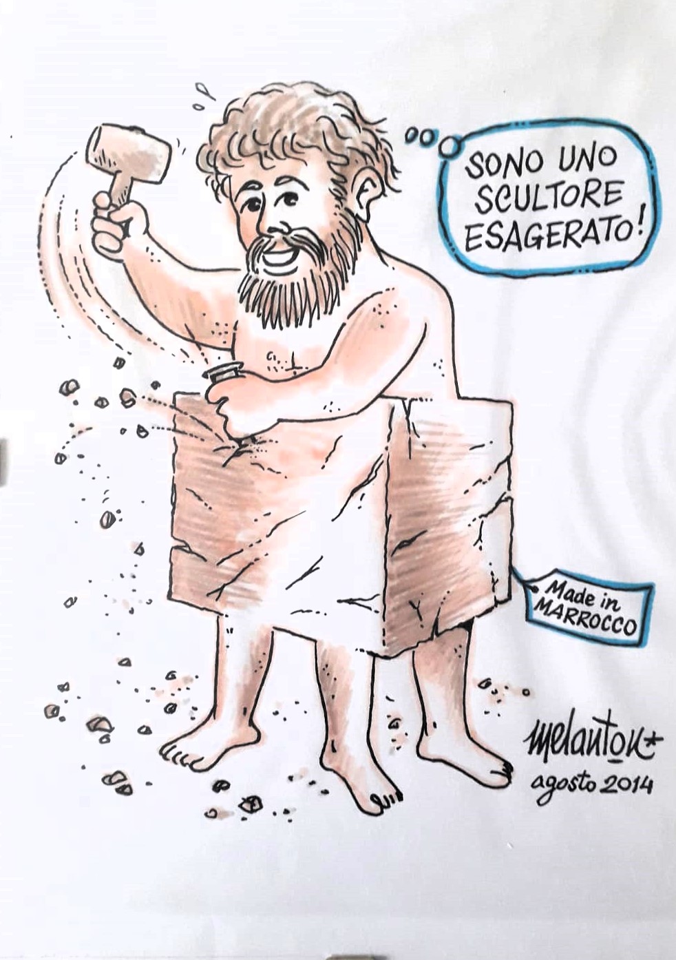 Dedicata all'amico scultore Armando Marrocco
