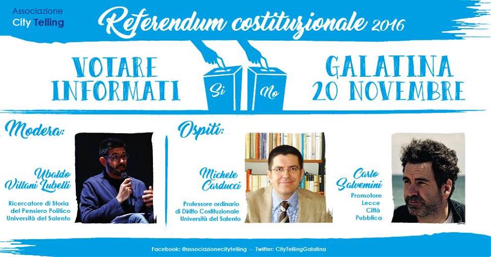 Si o No? A Galatina un incontro per capire