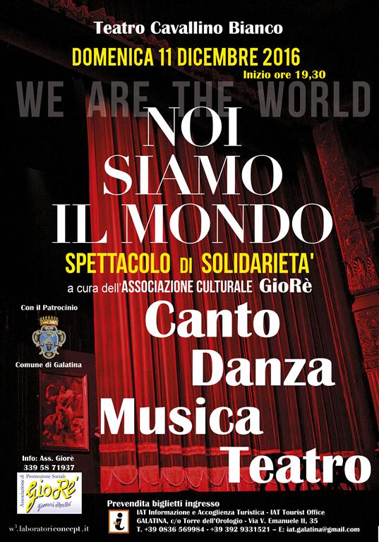 Al Cavallino Bianco &quot;Noi siamo il mondo&quot;