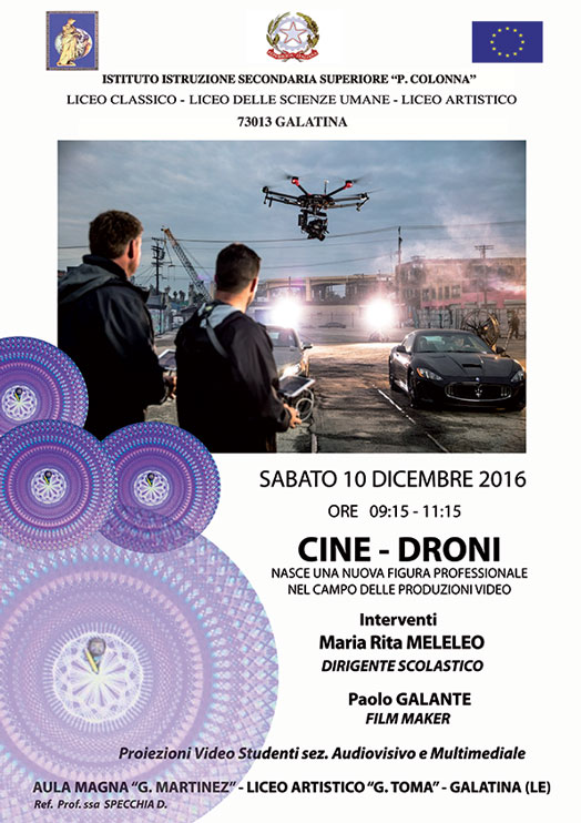 I Cine-Droni al Liceo Artistico di Galatina