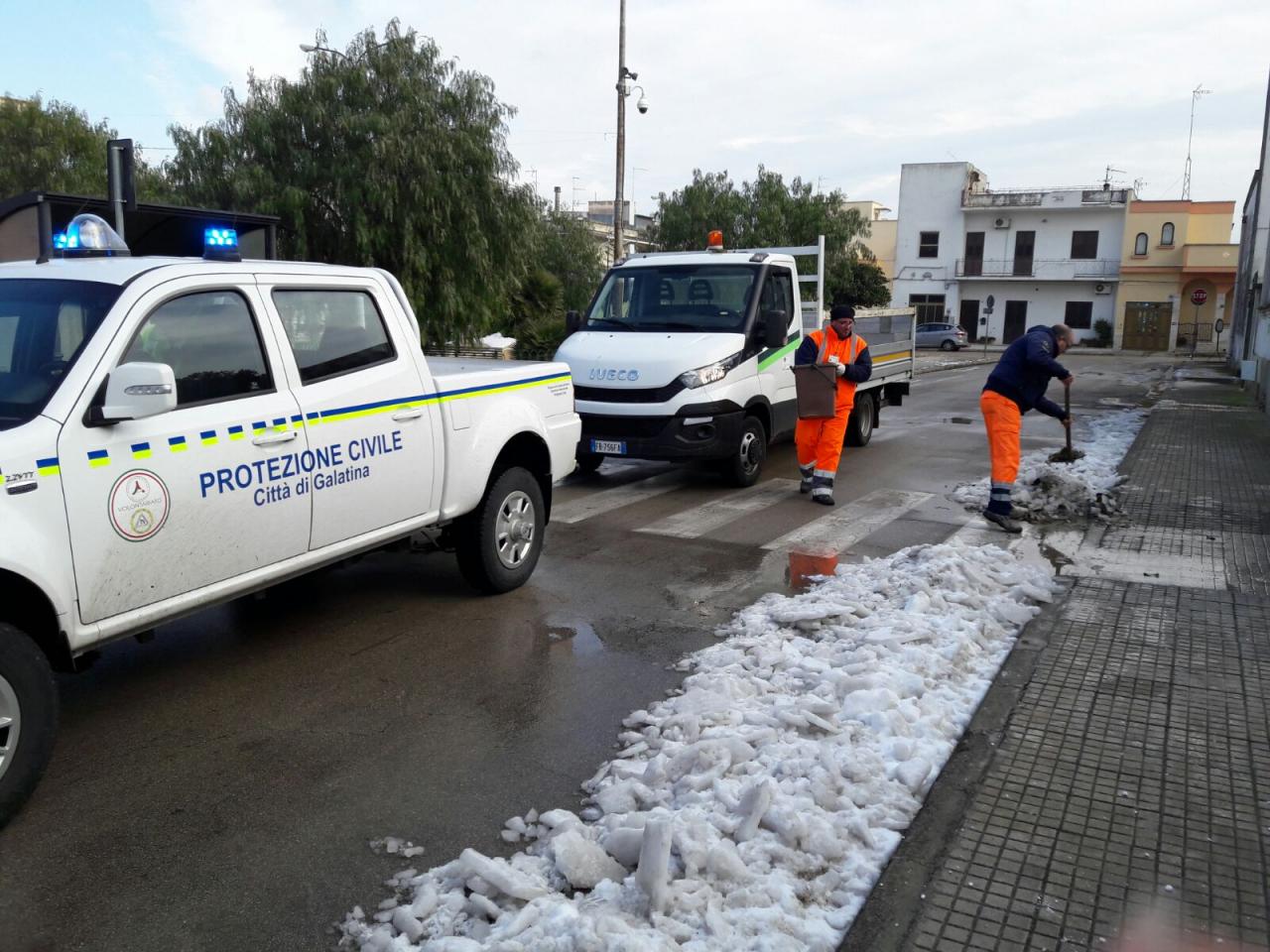 Neve, a Galatina si va verso la normalità