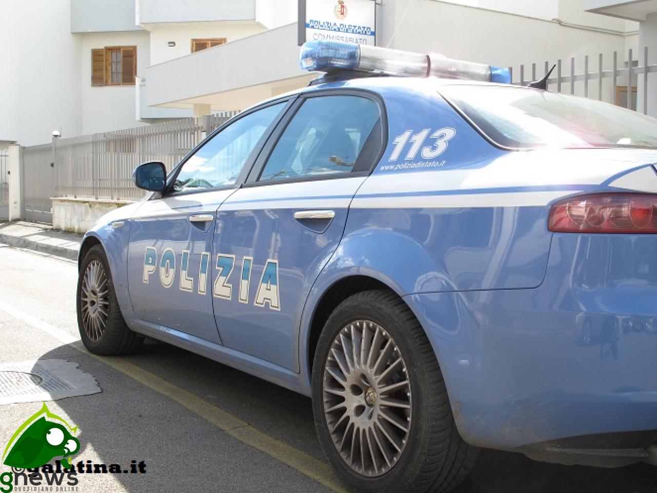 Bulgaro arrestato a Galatina con l'accusa di furto