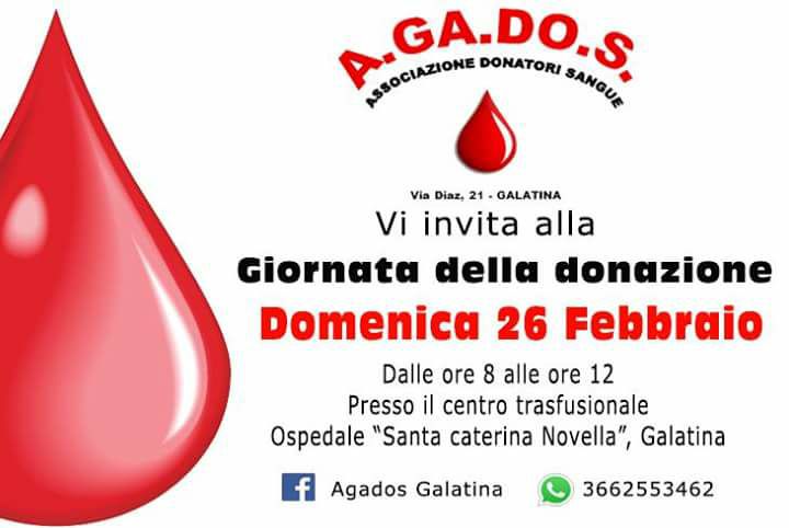 Domenica, con AGaDoS, si dona il sangue e si vince un lavaggio dell'auto
