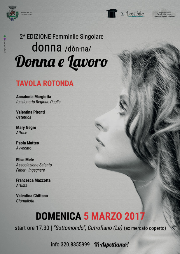 "Femminile singolare", le donne del Salento si raccontano "Femminile singolare", le donne del Salento si raccontano