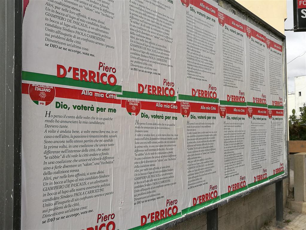 Piero D'Errico e "gli abiti del male"