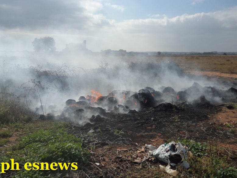 Bruciano i teli in plastica. Inquinati i terreni a nord-ovest di Galatina
