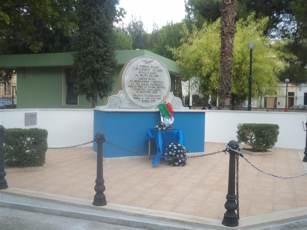 Restaurata a Galatina la lapide ricordo di 'Fortunato Cesari'