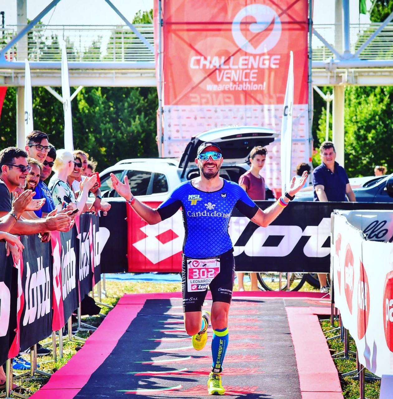 Leonardo Beccarisi fra l'elite del circuito Ironman