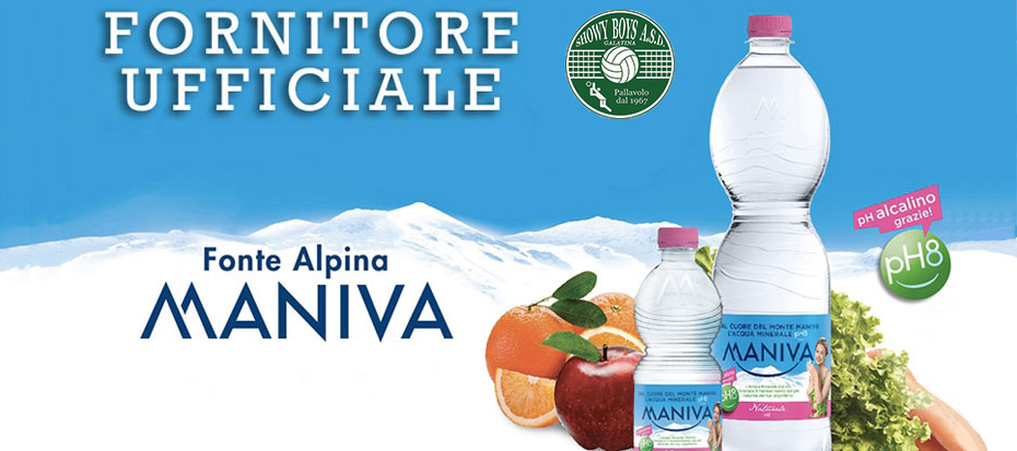 Acqua Minerale Maniva sponsor Showy-Boys Acqua Minerale Maniva sponsor Showy-Boys
