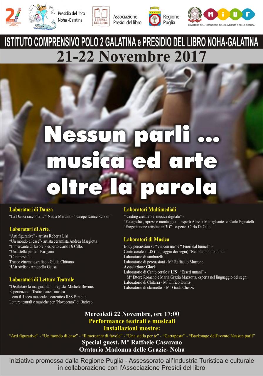  &quot;Nessun parli, musica e arte oltre la parola&quot;