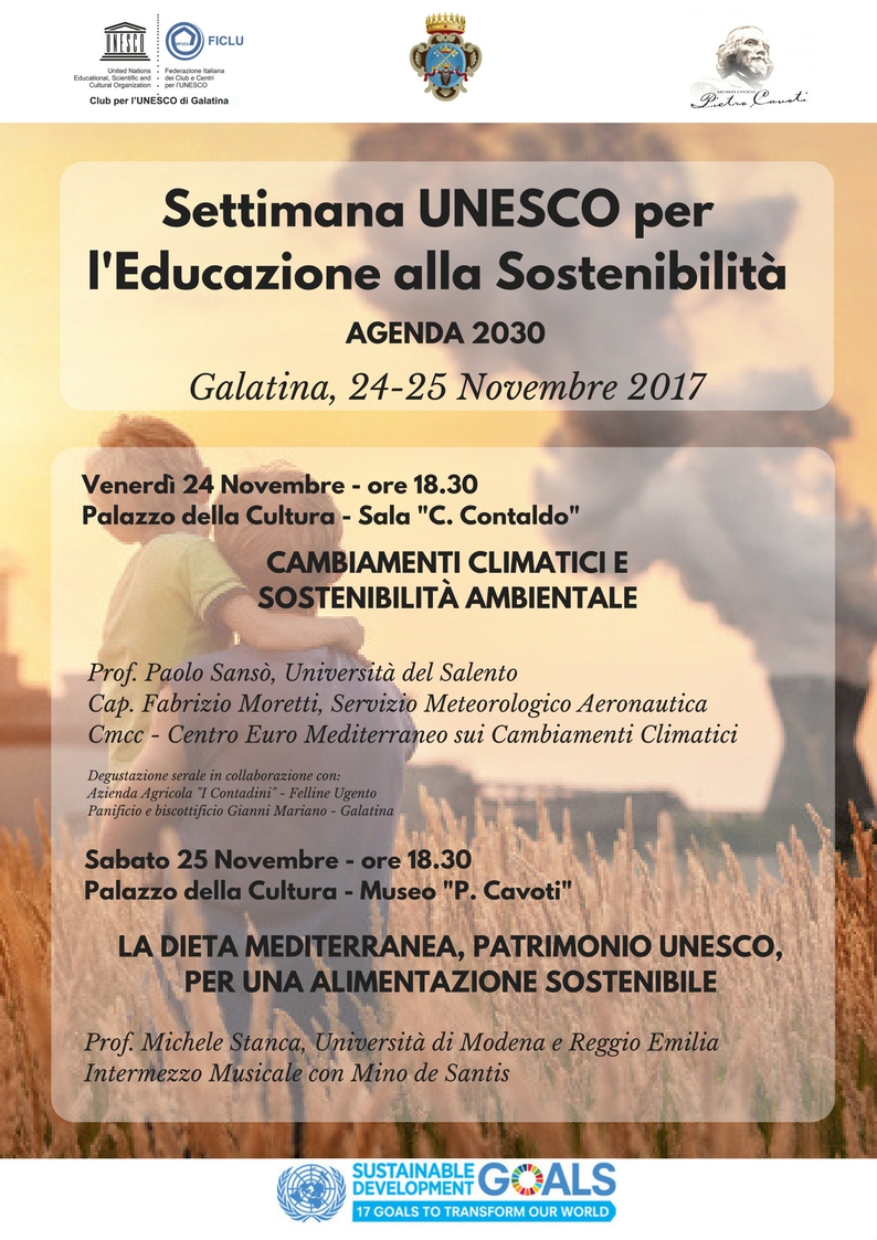 Le iniziative per la Settimana per l’Educazione e la Sostenibilità Le iniziative per la Settimana per l’Educazione e la Sostenibilità
