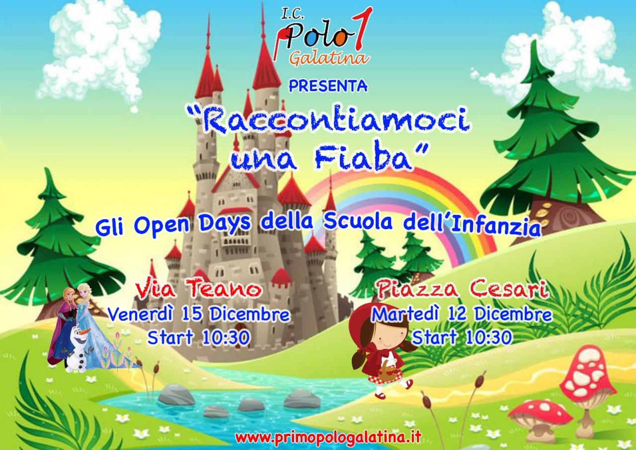 Open day scuola dell'infanzia Polo 1 Open day scuola dell'infanzia Polo 1