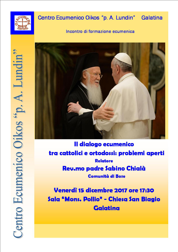 Il dialogo ecumenico fra cattolici e ortodossi: problemi aperti