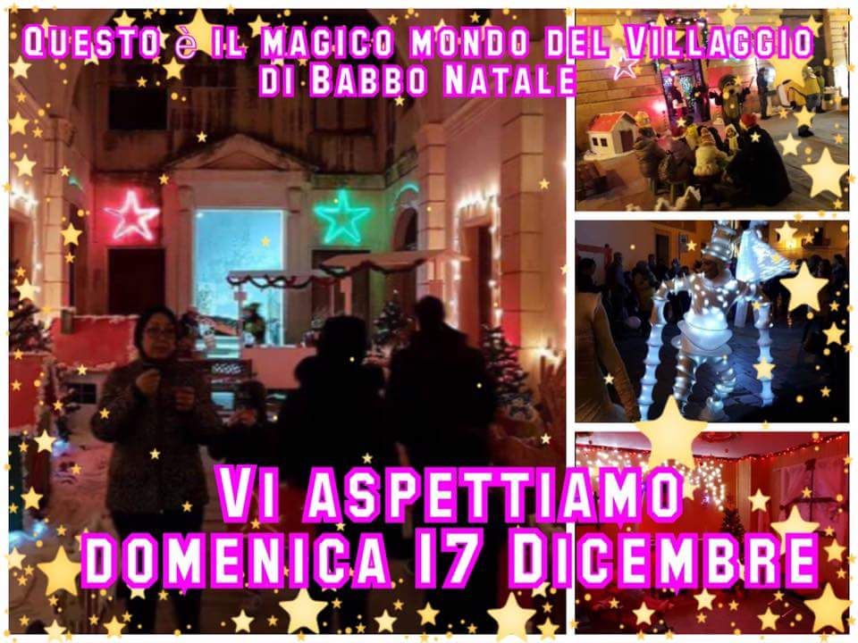 A Galatina il villaggio di Babbo Natale