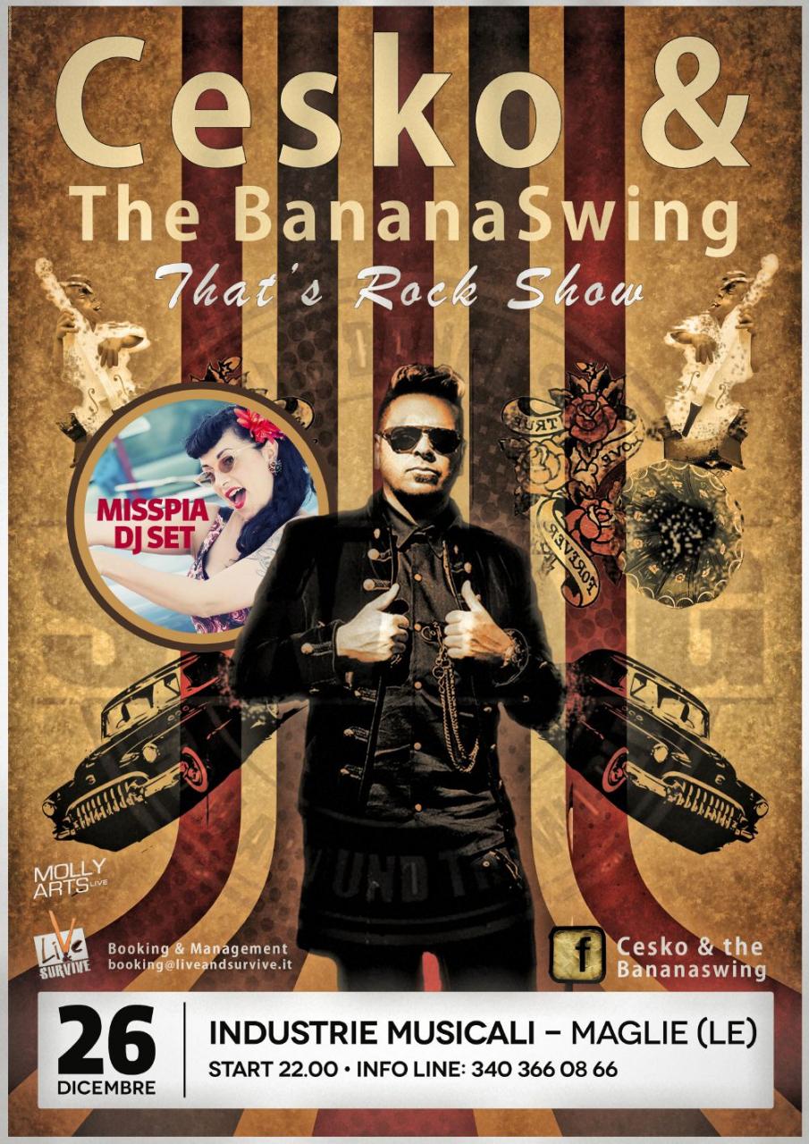 Cesko e The Banana Swing live alle Industrie Musicali Cesko e The Banana Swing live alle Industrie Musicali