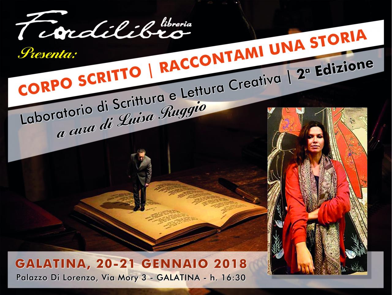 ”Corpo Scritto Raccontami una storia”