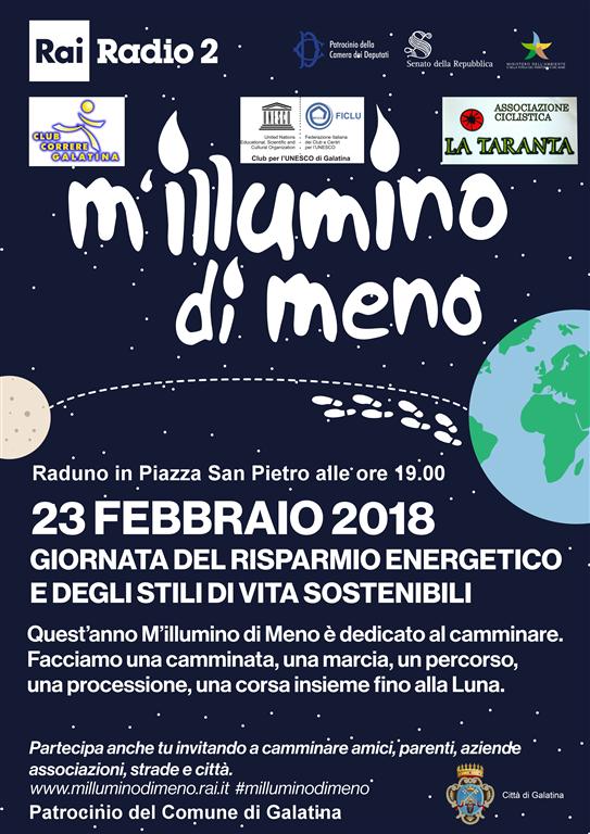 "M'illumino di meno", Galatina c'è! "M'illumino di meno", Galatina c'è!