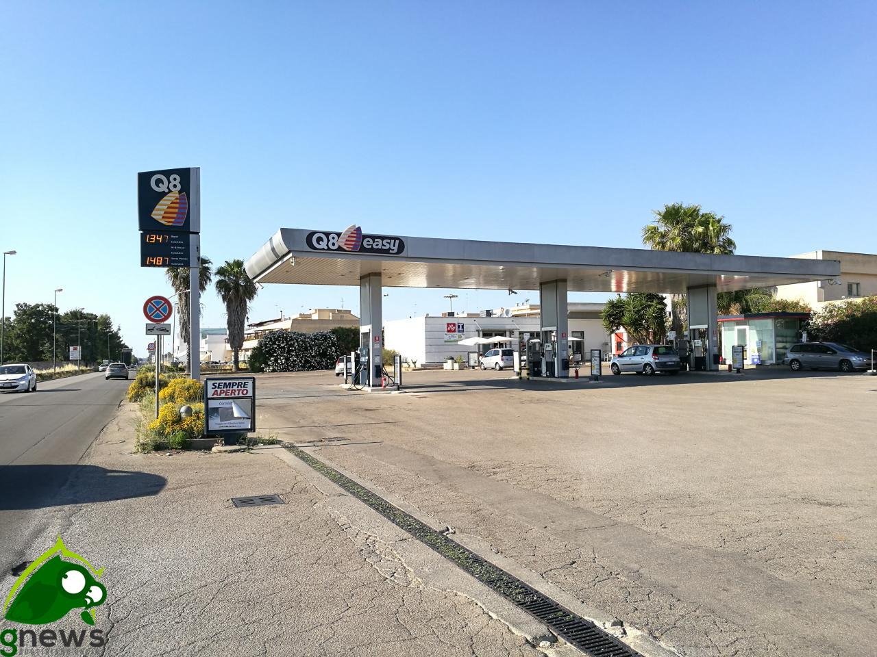 Ancora una rapina alla Q8 sulla via per Lecce Ancora una rapina alla Q8 sulla via per Lecce