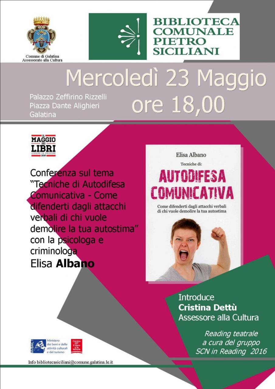 "Tecniche di Autodifesa comunicativa", Elisa Albano a Galatina