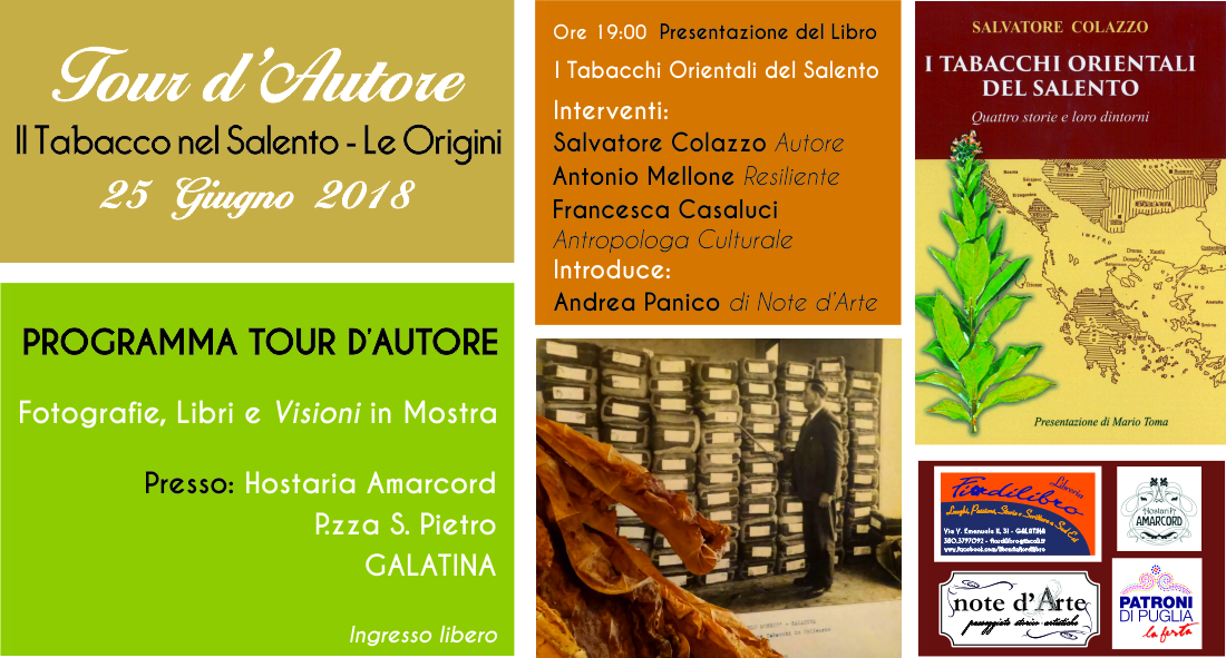 “I Tabacchi Orientali del Salento- Quattro storie e loro dintorni” 
