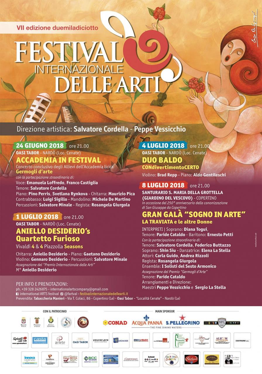 Gli appuntamenti del Festival Internazionale delle Arti
