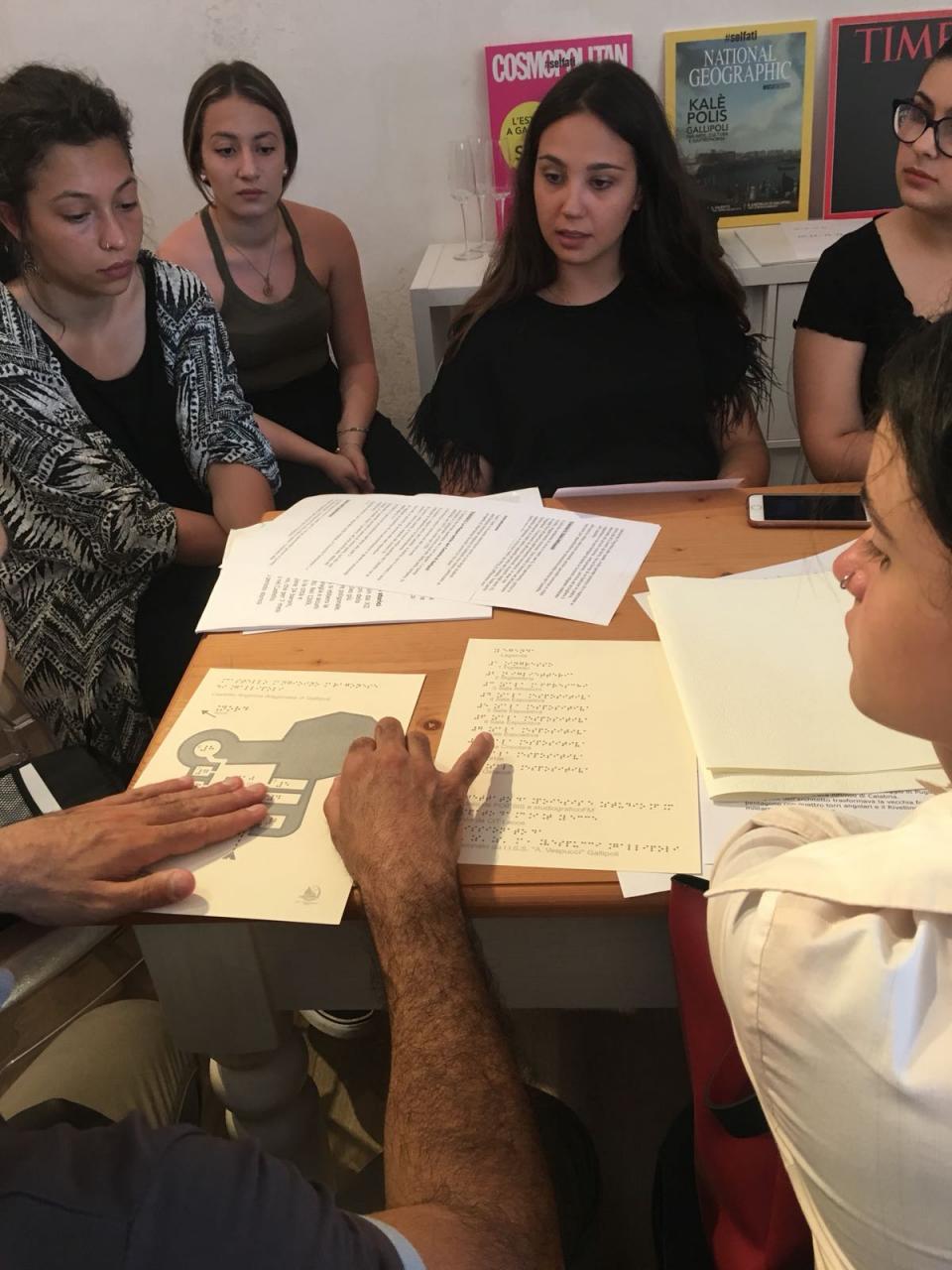 Gallipoli, un castello a misura di non vedente