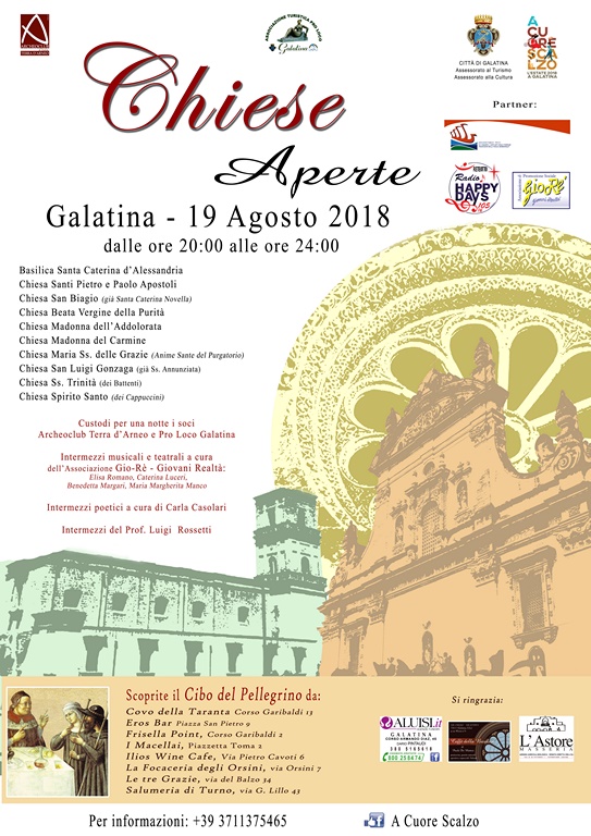 A Galatina "Chiese aperte d'estate" A Galatina "Chiese aperte d'estate"