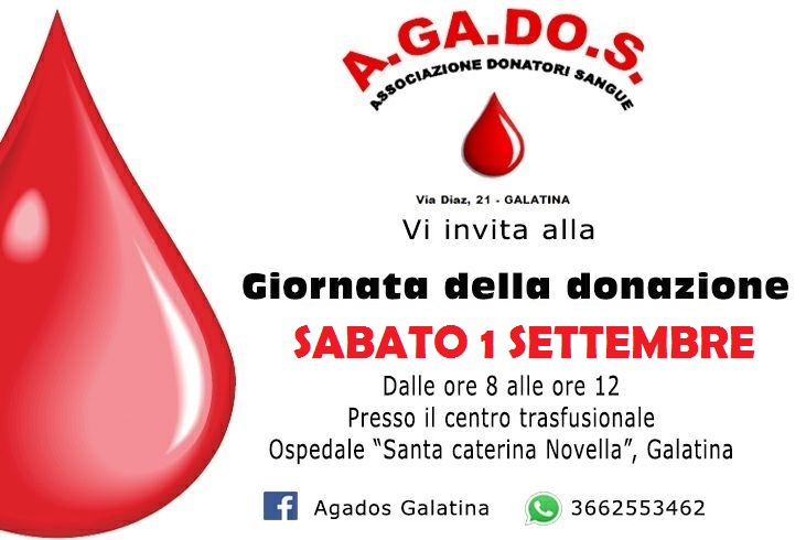 Donare il sangue con A.ga.do.s. Donare il sangue con A.ga.do.s.