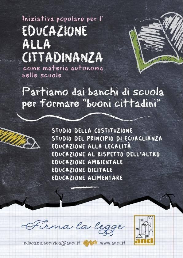 Si firma per l'educazione alla cittadinanza Si firma per l'educazione alla cittadinanza
