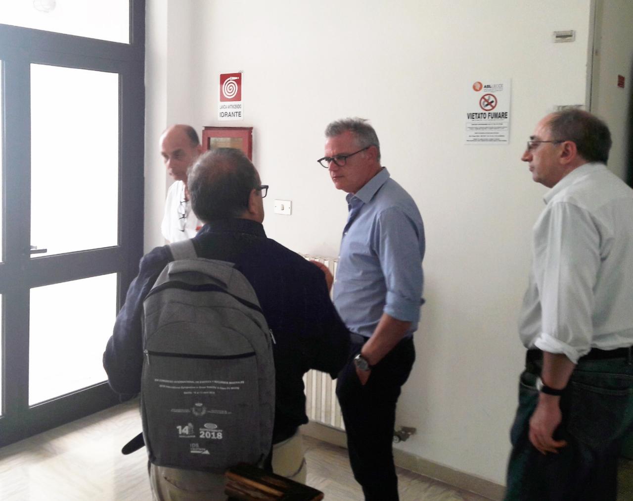 Il nuovo direttore sanitario della Asl incontra in ospedale il sindaco Amante
