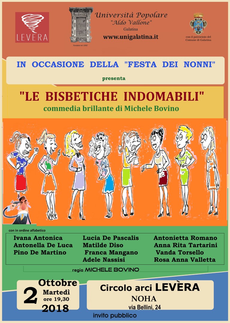 "Le Bisbetiche indomabili", l'Università Popolare con il Circolo Levéra apre l'anno accademico "Le Bisbetiche indomabili", l'Università Popolare con il Circolo Levéra apre l'anno accademico