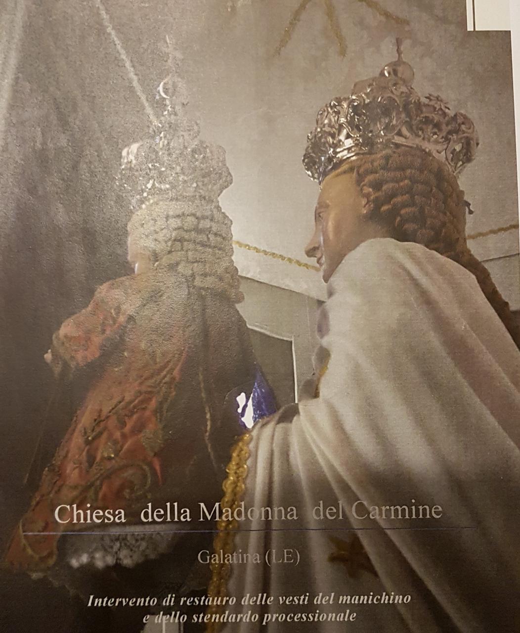 La Statua della Madonna del Carmine e lo stendardo della confraternita hanno bisogno di urgenti restauri