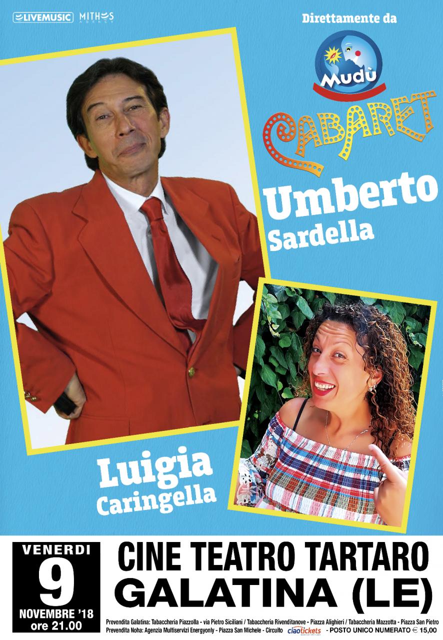 Umberto Sardella e Luigia Caringella al Teatro Tartaro