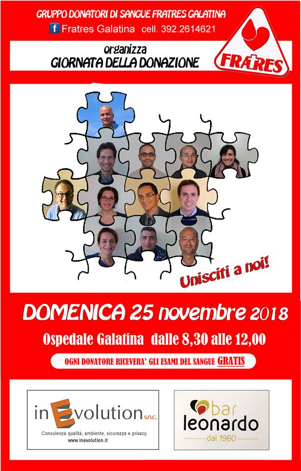 Domenica giornata di donazione del sangue nell'Ospedale di Galatina Domenica giornata di donazione del sangue nell'Ospedale di Galatina