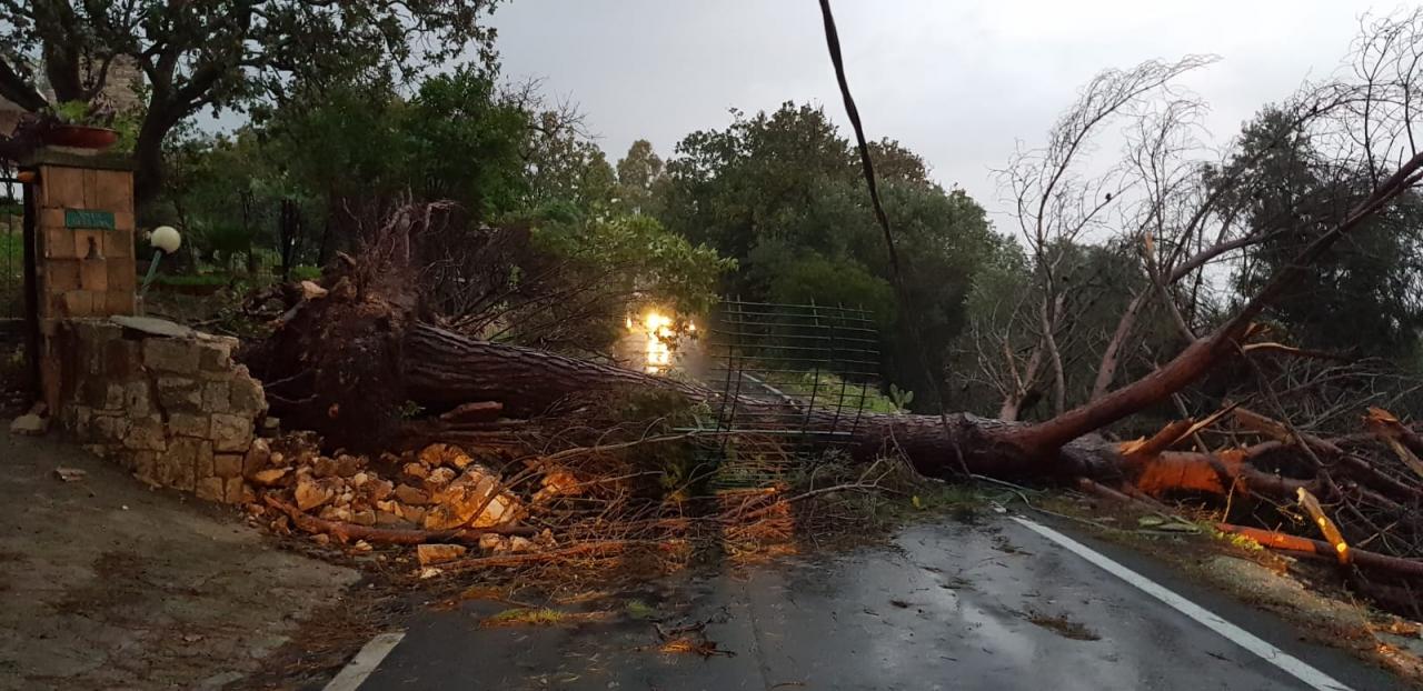 Tromba d'aria a Tricase. Sistema di Protezione civile galatinese in pre-allarme