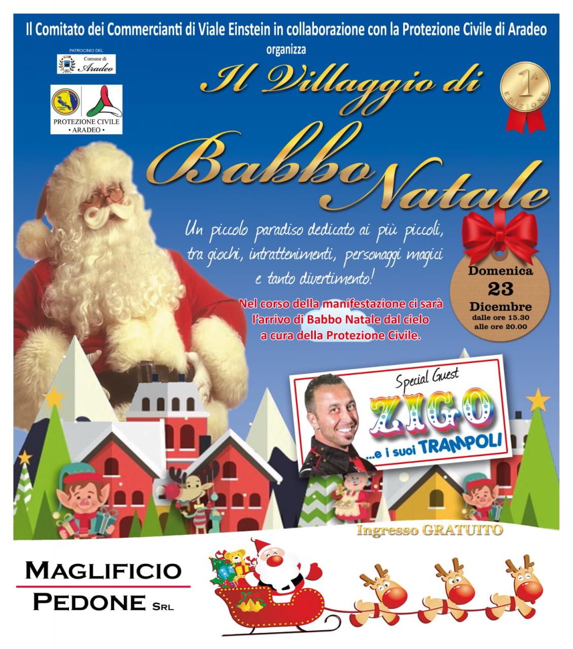 Babbo Natale arriverà dal cielo in sicurezza grazie alla Protezione Civile Babbo Natale arriverà dal cielo in sicurezza grazie alla Protezione Civile