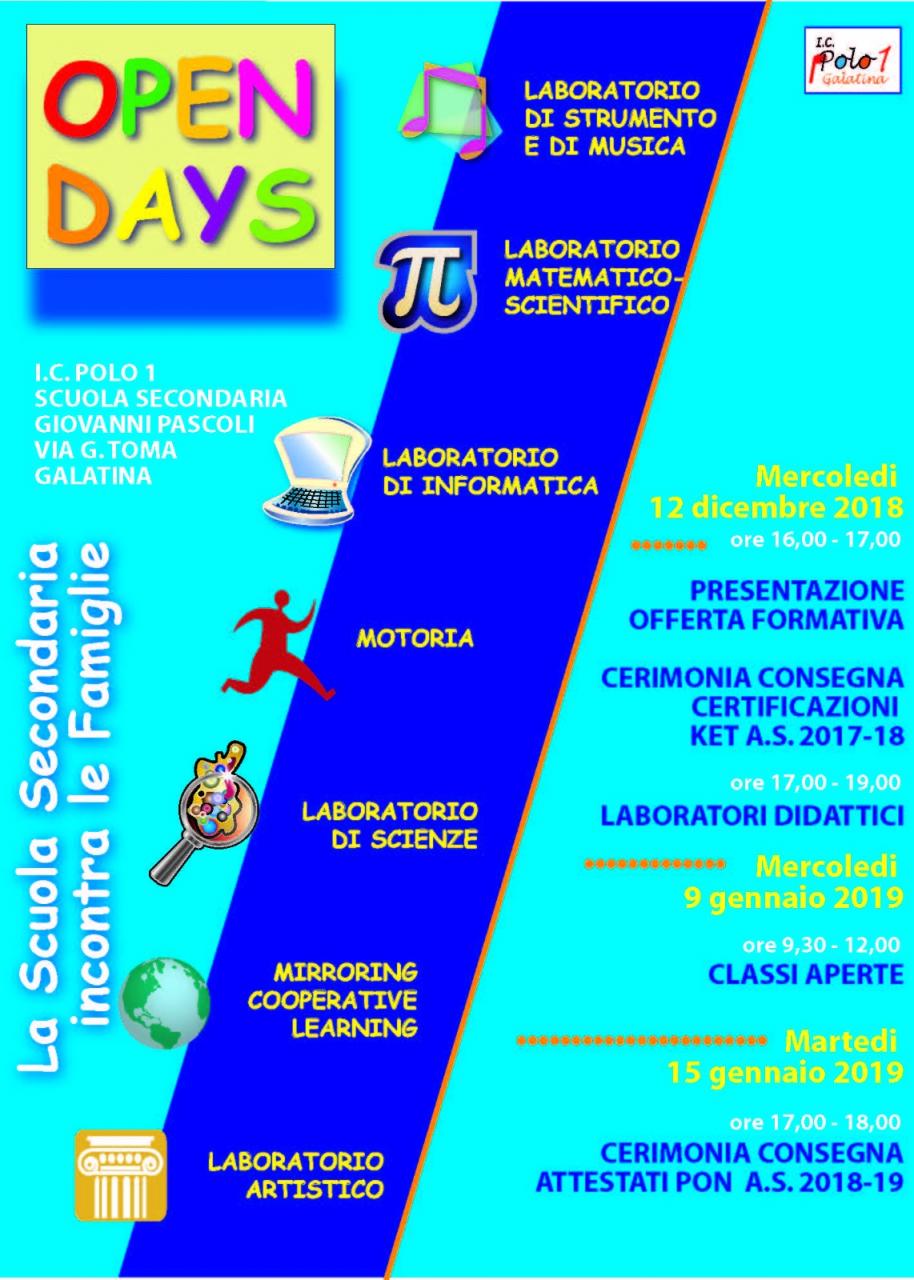 L'open-day della &quot;Pascoli&quot;  