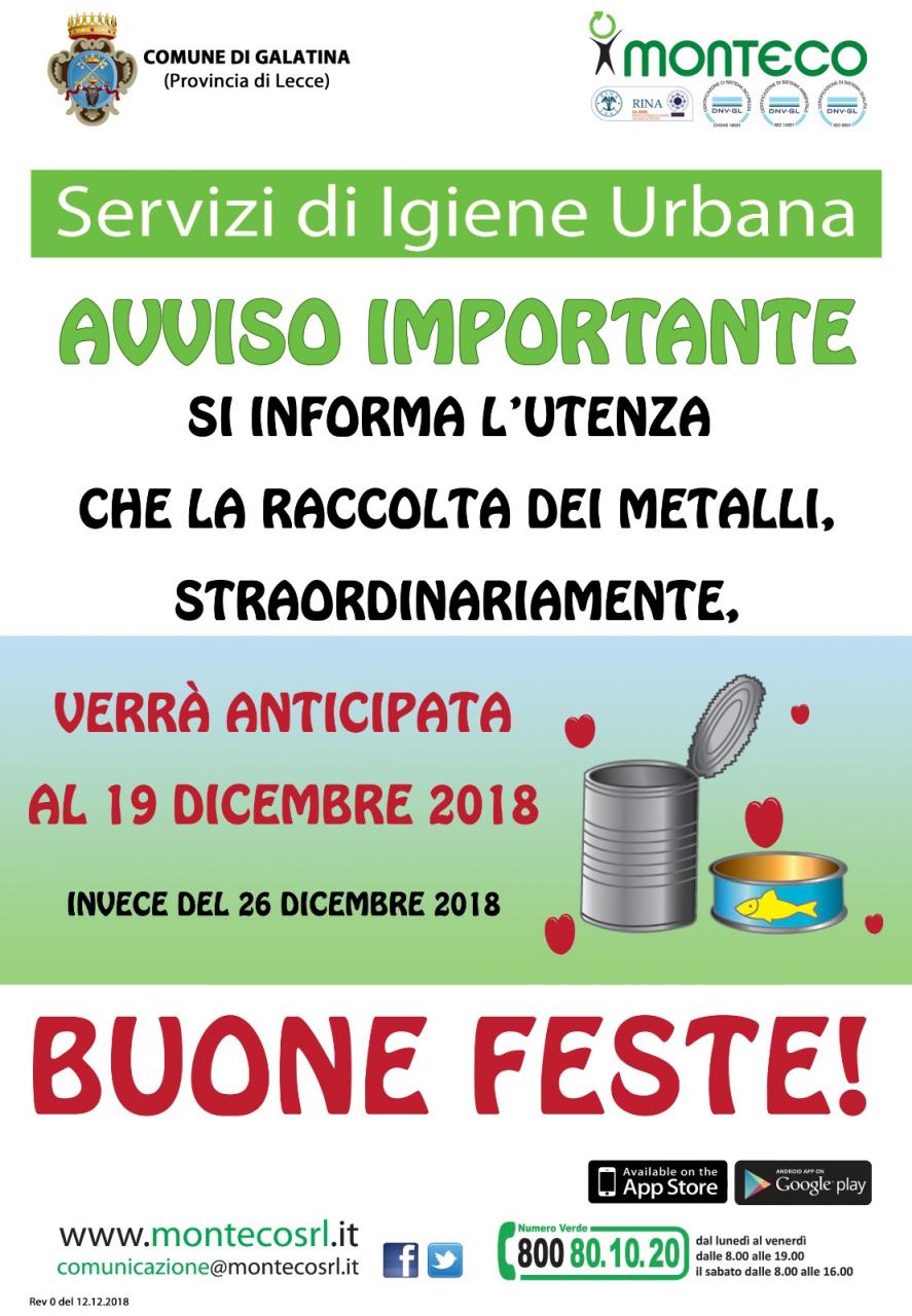 I 'metalli' si consegnano il 19 I 'metalli' si consegnano il 19