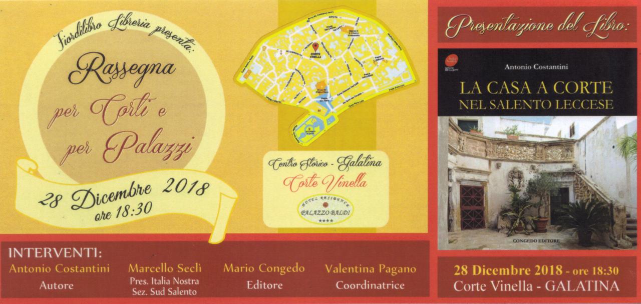 “La Casa a Corte del Salento Leccese” “La Casa a Corte del Salento Leccese”
