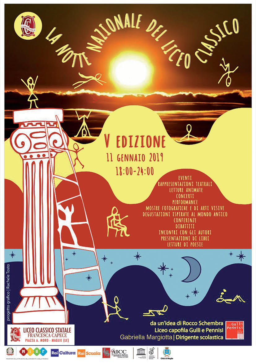 Il Liceo Capece parteciperà alla quinta edizione della Notte Nazionale del Liceo Classico