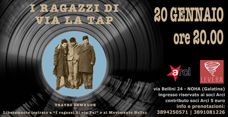 “I ragazzi di via la TAP!” “I ragazzi di via la TAP!”