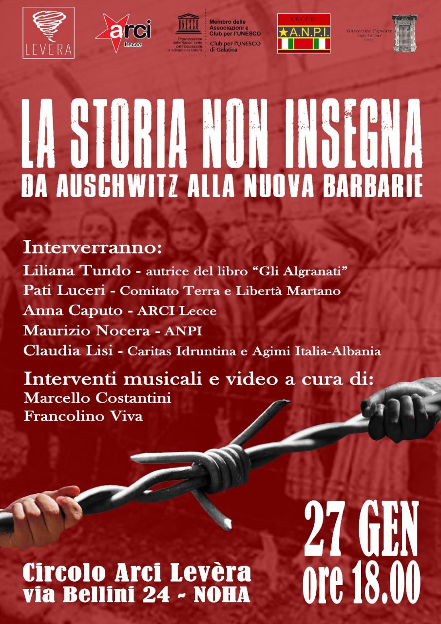"La storia non insegna" "La storia non insegna"