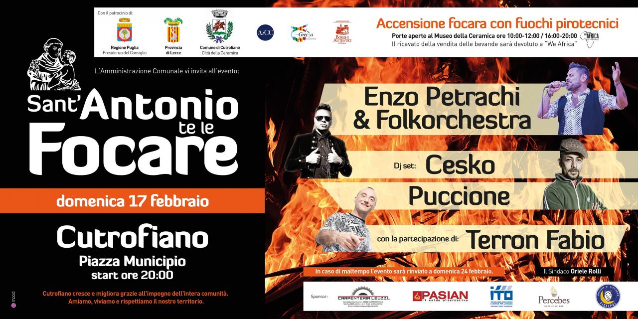 A Cutrofiano “Sant’Antoni te le Focare” A Cutrofiano “Sant’Antoni te le Focare”
