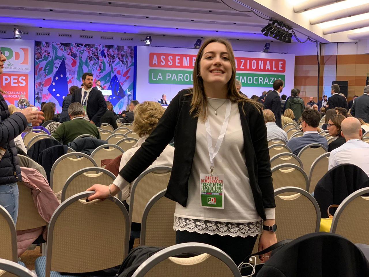 Le emozioni e le responsabilità di Caterina Luceri, diciannovenne delegata galatinese all'assemblea nazionale del PD