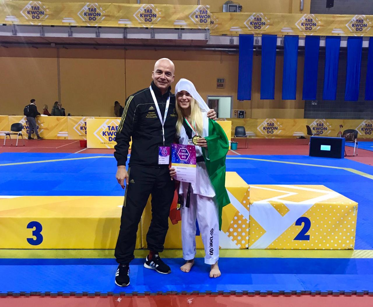 La giovanissima galatinese Maria Elisabetta Negro prima nel campionato italiano juniores di Taekwondo La giovanissima galatinese Maria Elisabetta Negro prima nel campionato italiano juniores di Taekwondo