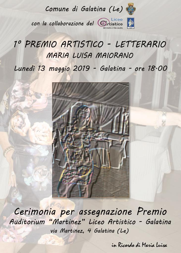 Si assegna il Premio Artistico e Letterario “Maria Luisa Maiorano”