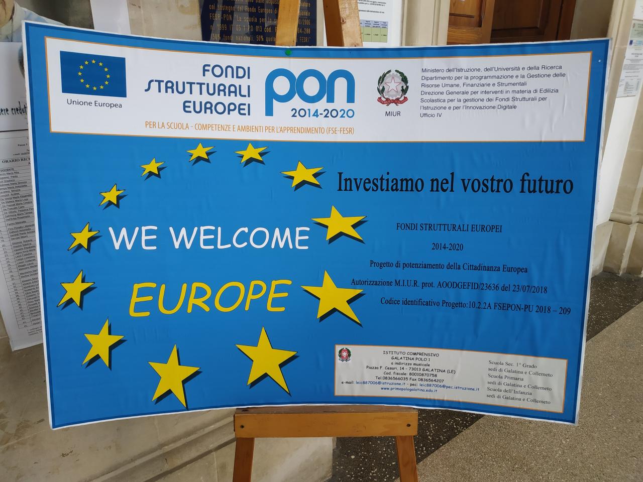 "We welcome Europe" "We welcome Europe"