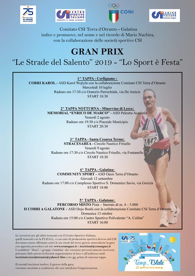 Al via il Gran Prix “Le Strade del Salento” 