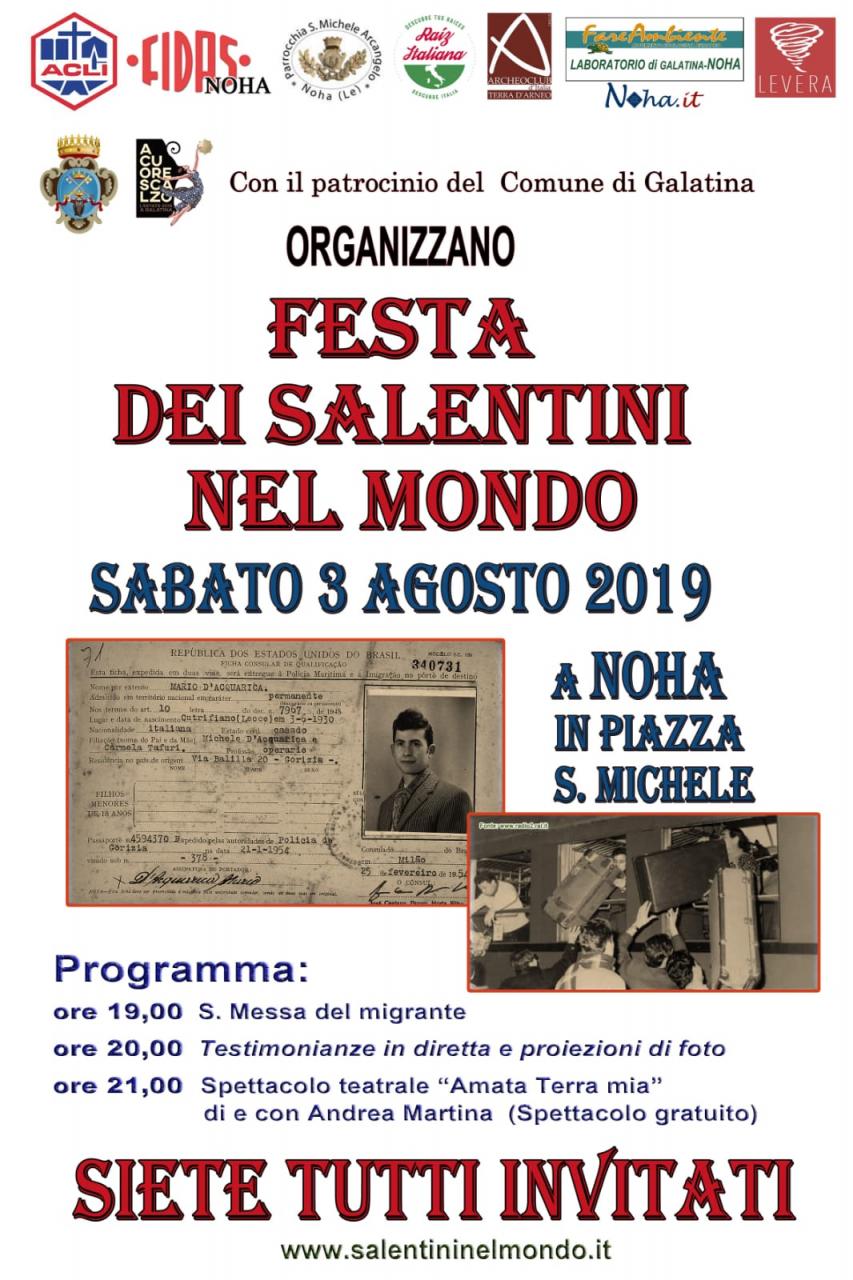 A Noha la Festa dei Salentini nel mondo A Noha la Festa dei Salentini nel mondo