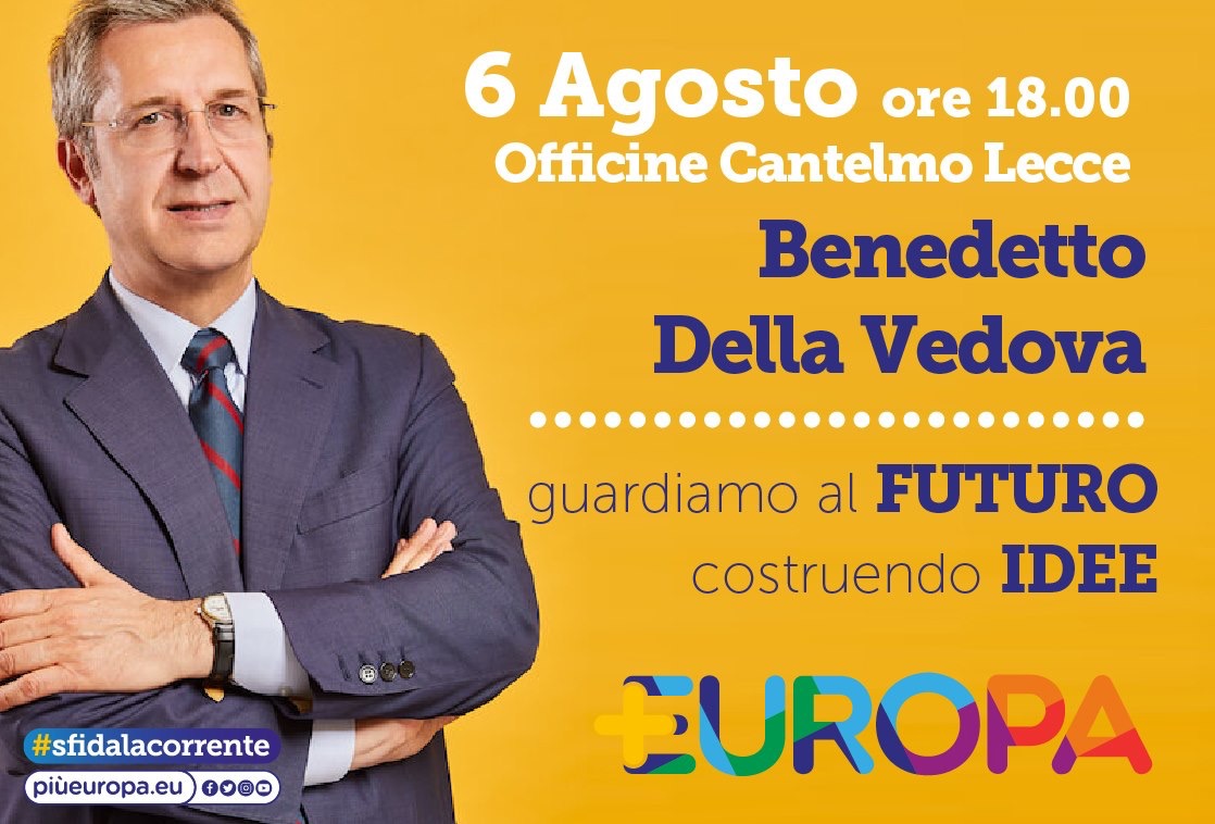 Benedetto Della Vedova a Lecce Benedetto Della Vedova a Lecce